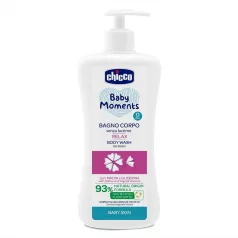   Chicco Baby Moments Folyékony Fürdőhab Mályva Kivonattal 500ml Újszülött Kortól