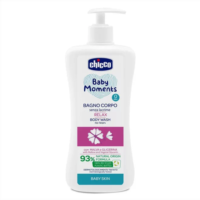 Chicco Baby Moments Folyékony Fürdőhab Mályva Kivonattal 500ml Újszülött Kortól