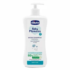   Chicco Baby Moments Könnymentes Fürdető és Sampon Körömvirág és Növényi Glicerinnel 500ml Újszülött Kortól