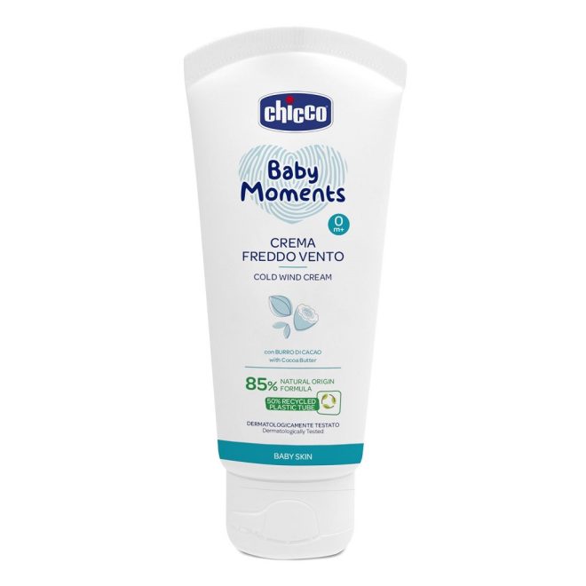 Chicco Baby Moments Parabénmentes Védőkrém Hideg Időre 50ml - Bőrvédő és Tápláló Arc- és Kézkrém Babáknak