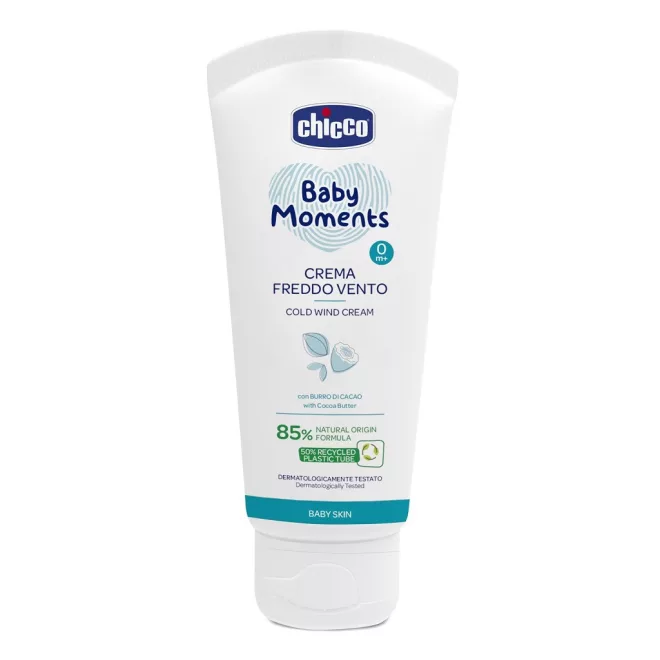 Chicco Baby Moments Parabénmentes Védőkrém Hideg Időre 50ml - Bőrvédő és Tápláló Arc- és Kézkrém Babáknak