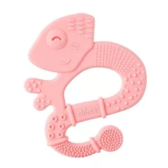   Chicco Super Soft Chameleon Szilikon Rágóka Rózsaszín 2 Hónapos Kortól - Extra Puha BPA-mentes Babarágóka Fogzáshoz