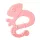 Chicco Super Soft Chameleon Szilikon Rágóka Rózsaszín 2 Hónapos Kortól - Extra Puha BPA-mentes Babarágóka Fogzáshoz