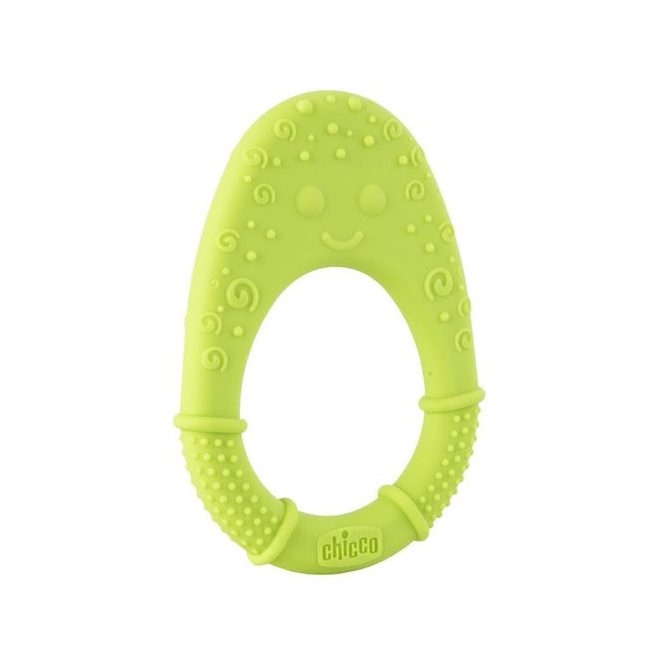 Chicco Super Soft Szilikon Rágóka Avokádó - 2 Hónapos Kortól, Extra Puha Fogíny Masszírozó, Fogzáshoz