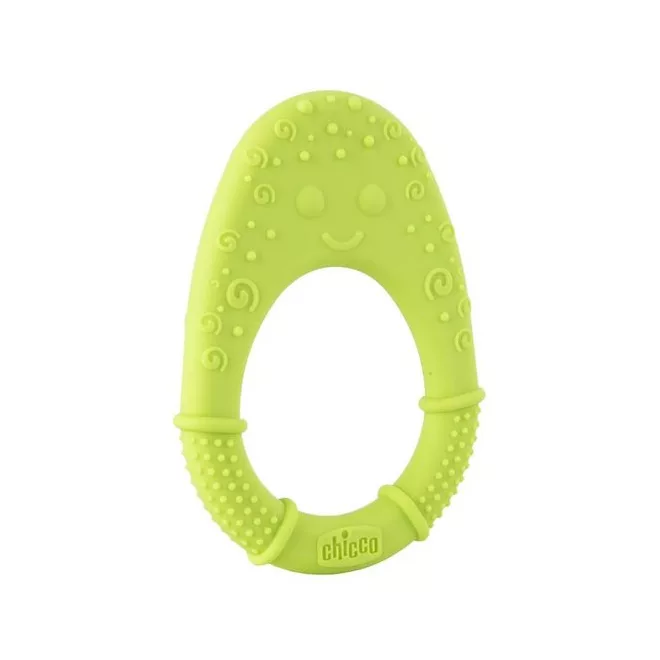 Chicco Super Soft Szilikon Rágóka Avokádó - 2 Hónapos Kortól, Extra Puha Fogíny Masszírozó, Fogzáshoz
