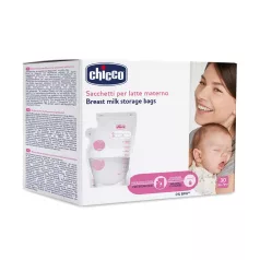   Chicco Tejtároló Tasakok 250 ml 30db - Praktikus Anyatej Tároló és Fagyasztó Megoldás Otthonra és Utazáshoz
