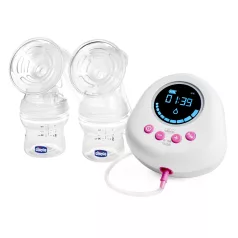   Chicco Elektromos Dupla Anyatejfejő Rózsaszín - Komfortos és Gyors Mellszívás Otthonra