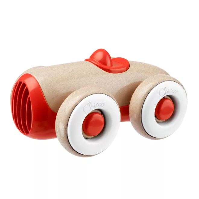 Chicco Vintage Eco+ Autócska Piros 12 Hónapos Kortól - Környezetbarát Fejlesztő Játék Babáknak