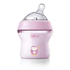   Chicco Natural Feeling Cumisüveg Kislányoknak 150ml Újszülött Kortól - Kényelmes Kezdő Babaetetéshez