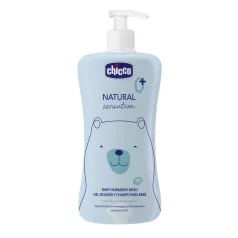  Chicco Sampon Hajra és Testre Natural Sensation Aloe-val és Kamillával 500ml Újszülött Kortól - Gyengéd Babaápoláshoz Érzékeny Bőrre Ajánlott