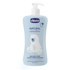   Chicco Testápoló Tej Natural Sensation Sheavajjal és E-vitaminnal 500ml Újszülött Kortól - Gyengéd Babaápoláshoz Érzékeny Bőrre Ajánlott