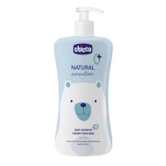   Chicco Natural Sensation Sampon Aloe-val 500ml Újszülött Kortól - Gyengéd Babaápoláshoz Érzékeny Bőrre Ajánlott