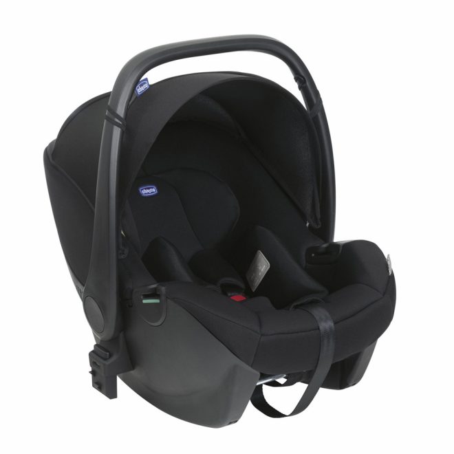 Chicco Kory Essential i-Size Autósülés 40-80 cm Black - Újszülött Babahordozó Autósülés, Biztonságos Utazáshoz