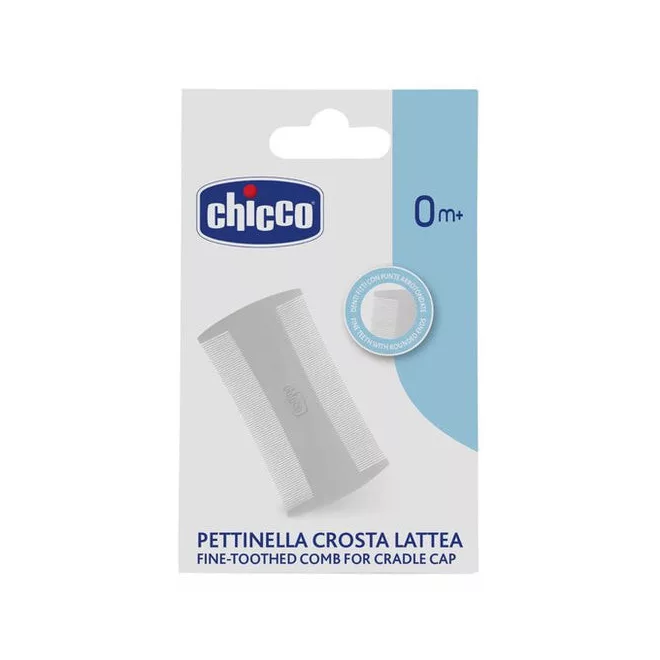 Chicco Tejlepény Fésű - Kíméletes Kifésülhető Fejbőrtisztító Baba Fésű, Újszülött Kortól