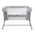 Chicco Next2Me Magic Evo Babaágy Grey Mist - Oldalra Nyitható, Magasságállítható és Légáteresztő Co-Sleeping Kiságy Újszülöttkortól