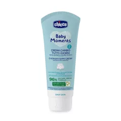   Chicco Baby Moments Illatmentes Babapopsi Krém 100ml - Mindennapos Használatra, Újszülött Kortól, Gyengéd Bőrvédelem