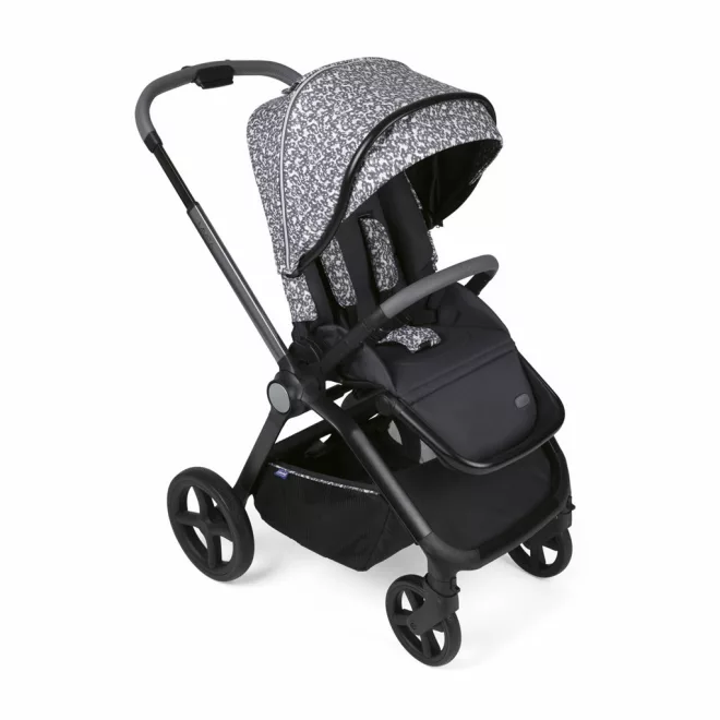 Chicco Mysa Sport Babakocsi Charming Grey - Könnyű és Kompakt Összecsukás, Prémium Kivitel és Kényelmes Utazás 22kg-ig