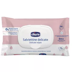   Chicco Gyermek Nedves Törlőkendők Kamillával 72db - Gyengéd Tisztításhoz Praktikus Mindennapi Higiénia