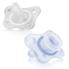   Chicco Physio Mini Soft Teljesen Szilikonos Cumi 0-2 Hónapos Fiúknak - Extra Puha Anatómiai Újszülött Nyugtató Cumi 2db