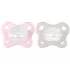 Chicco Physio Dual Soft Szilikon Cumi Lány 2-6 hónap 2db - Ortodontikus, Extra Puha
