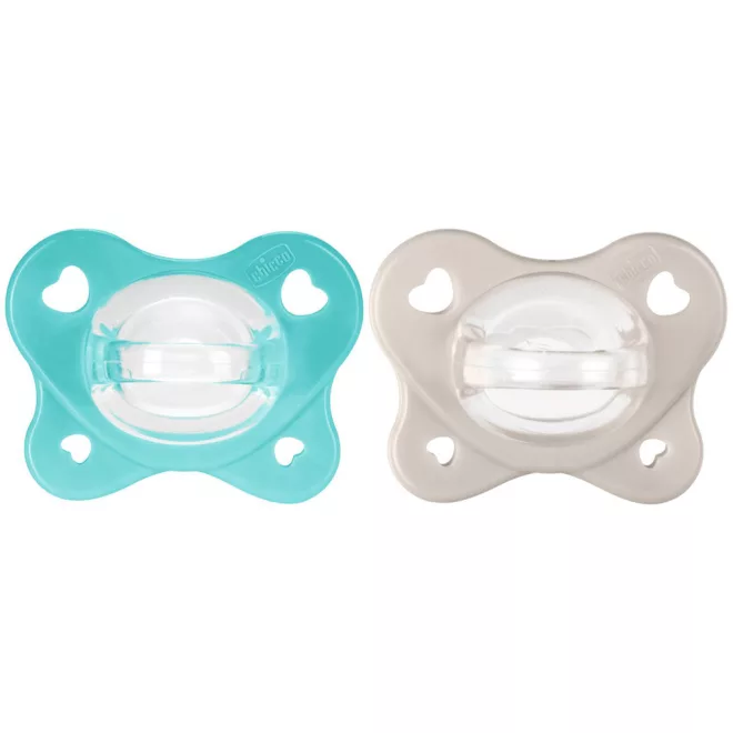 Chicco PhysioForma Dual Soft Szilikon Cumik Kék 6-16 Hónapos Korosztály 2db - Kényelmes Etetéshez és Megbízható Mindennapi Használathoz