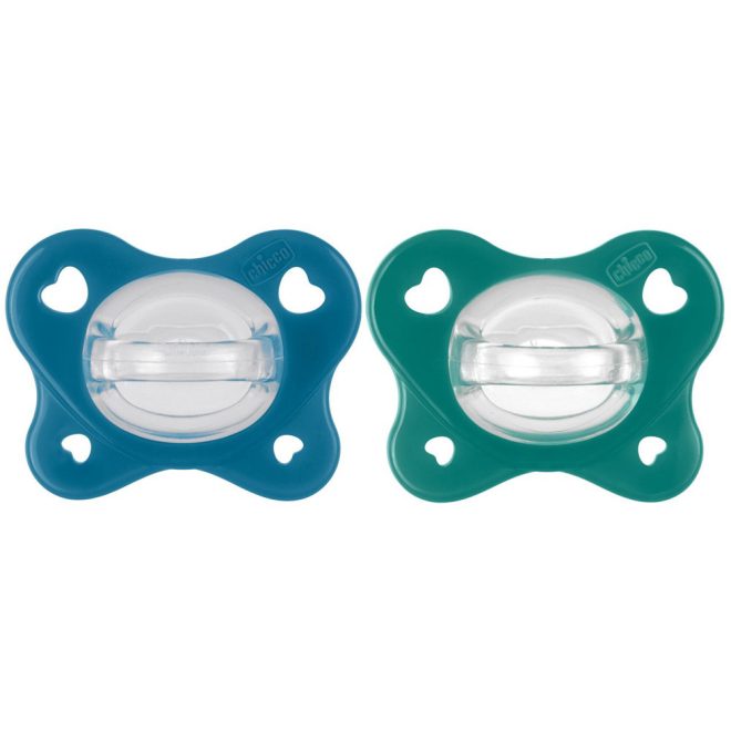 Chicco Cumi Physio Dual Soft Szilikon Fiúknak 16-36 Hónapos Kor között 2db - Nyugodt Komfort a Mindennapokra