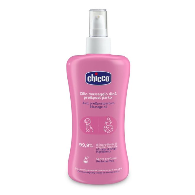 Chicco Mama Care Striák Elleni Bőrápoló Olaj E-Vitaminnal 4in1 200ml - Kismama Testápoló