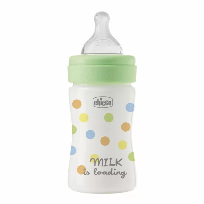 Chicco Perfect Easy Cumisüveg 150ml Lassú Szilikon Áramlással Újszülött Kortól - Nyugodt Etetéshez