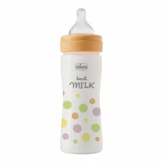   Chicco Perfect Easy Cumisüveg 250ml Közepes Szilikon Áramlással Lányoknak 2 Hónapos Kortól - Kényelmes Etetéshez