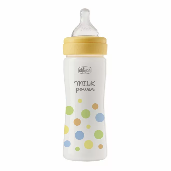 Chicco Cumisüveg Perfect Easy 250ml Közepes Folyású Szilikon Cumifejjel Fiúknak 2 hónapos kortól - Kényelmes Etetéshez és Természetes Cumizási Élményhez