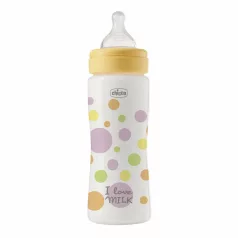   Chicco Perfect Easy Cumisüveg 330ml Gyors Szilikon Áramlással Lányoknak 4 Hónapos Kortól - Praktikus Napi Használathoz