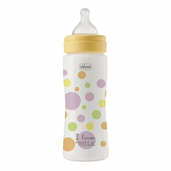 Chicco Perfect Easy Cumisüveg 330ml Gyors Szilikon Áramlással Lányoknak 4 Hónapos Kortól - Praktikus Napi Használathoz