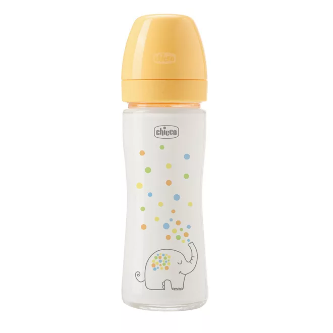 Chicco Perfect Easy Üveg Cumisüveg 240ml Lassú Szilikon Áramlással Újszülött Kortól - Higiénikus Mindennapi Babaetetéshez