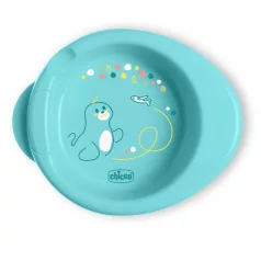   Chicco Warmy Hőtartó Csúszásmentes Baba Tányér Teal 6 Hónapos Kortól, Melegentartó Víztartállyal