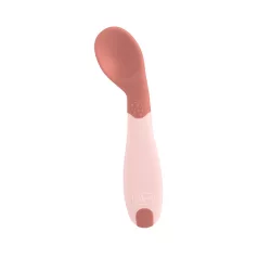   Chicco Első Baba Kanál rózsaszín 8 Hónapos Kortól, Ergonomikus Kialakítással