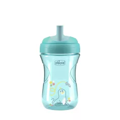  Chicco Advanced Teal Szívócsőrös Tanulópohár 12 Hónapos Kortól - Kényelmes Átmenet Cumisüvegről Pohárra