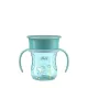 Chicco 360 Perfect X Teal Tanulópohár Fülekkel 12 Hónapos Kortól - Cseppmentes Ivástanuláshoz