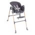 Chicco Polly Essential Etetőszék Szén - Állítható Magasságú, Összecsukható és Könnyen Tisztítható Babaszék Kényelmes Párnázott Üléssel