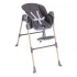 Chicco Polly Essential Etetőszék Szén - Állítható Magasságú, Összecsukható és Könnyen Tisztítható Babaszék Kényelmes Párnázott Üléssel