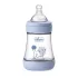 Chicco Perfect5 Blue Antikólikus Cumisüveg 150ml Lassú Folyású Cumival, Újszülött Kortól