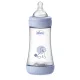 Chicco Perfect5 Blue Antikólikus Cumisüveg 240ml Közepes Folyású Cumival, 2 Hónapos Kortól