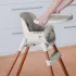 Chicco Etetőszék Zest Plus - Wooden Grey - Kényelmes Etetéshez Stabil Baba Étkezésekhez