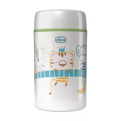   Chicco Go Out Rozsdamentes Acél Ételtermosz Csavaros Fedéllel, Akár 6 Órás Hőtartás, 500ml