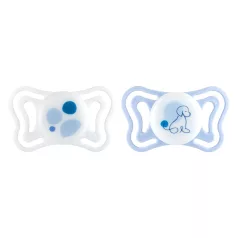   Chicco PhysioForma Light Kék Szilikon Fogszabályozó Cumi 2-6 Hónapos Korig, Ortodontikus Baba Cumi 2db
