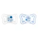 Chicco PhysioForma Light Kék Szilikon Fogszabályozó Cumi 2-6 Hónapos Korig, Ortodontikus Baba Cumi 2db