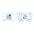Chicco PhysioForma Light Kék Szilikon Fogszabályozó Cumi 2-6 Hónapos Korig, Ortodontikus Baba Cumi 2db