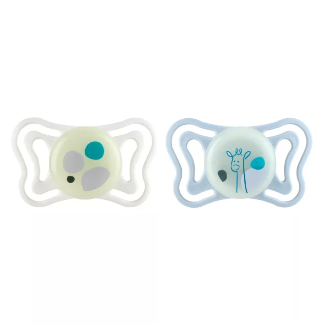 Chicco PhysioForma Light Neutral Szilikon Fogszabályozó Cumi 2-6 Hónapos Korig, Ortodontikus Baba Cumi 2db