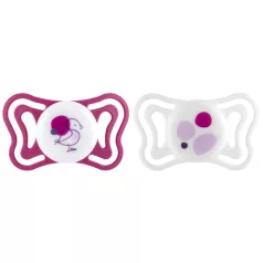   Chicco PhysioForma Light Rózsaszín Szilikon Fogszabályozó Cumi 6-16 Hónapos Korig, Ortodontikus Baba Cumi 2db