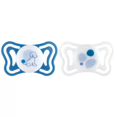  Chicco PhysioForma Light Blue Szilikon Fogszabályozó Cumi 6-16 Hónapos Korra, 2db