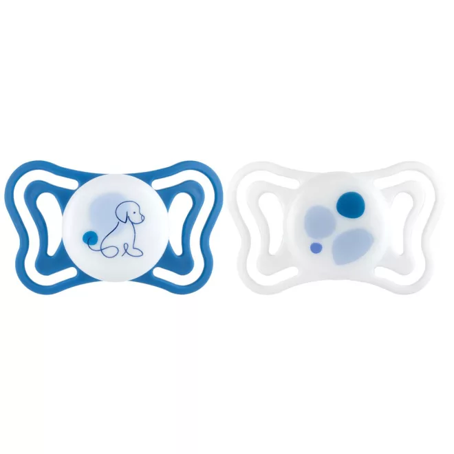 Chicco PhysioForma Light Blue Szilikon Fogszabályozó Cumi 6-16 Hónapos Korra, 2db